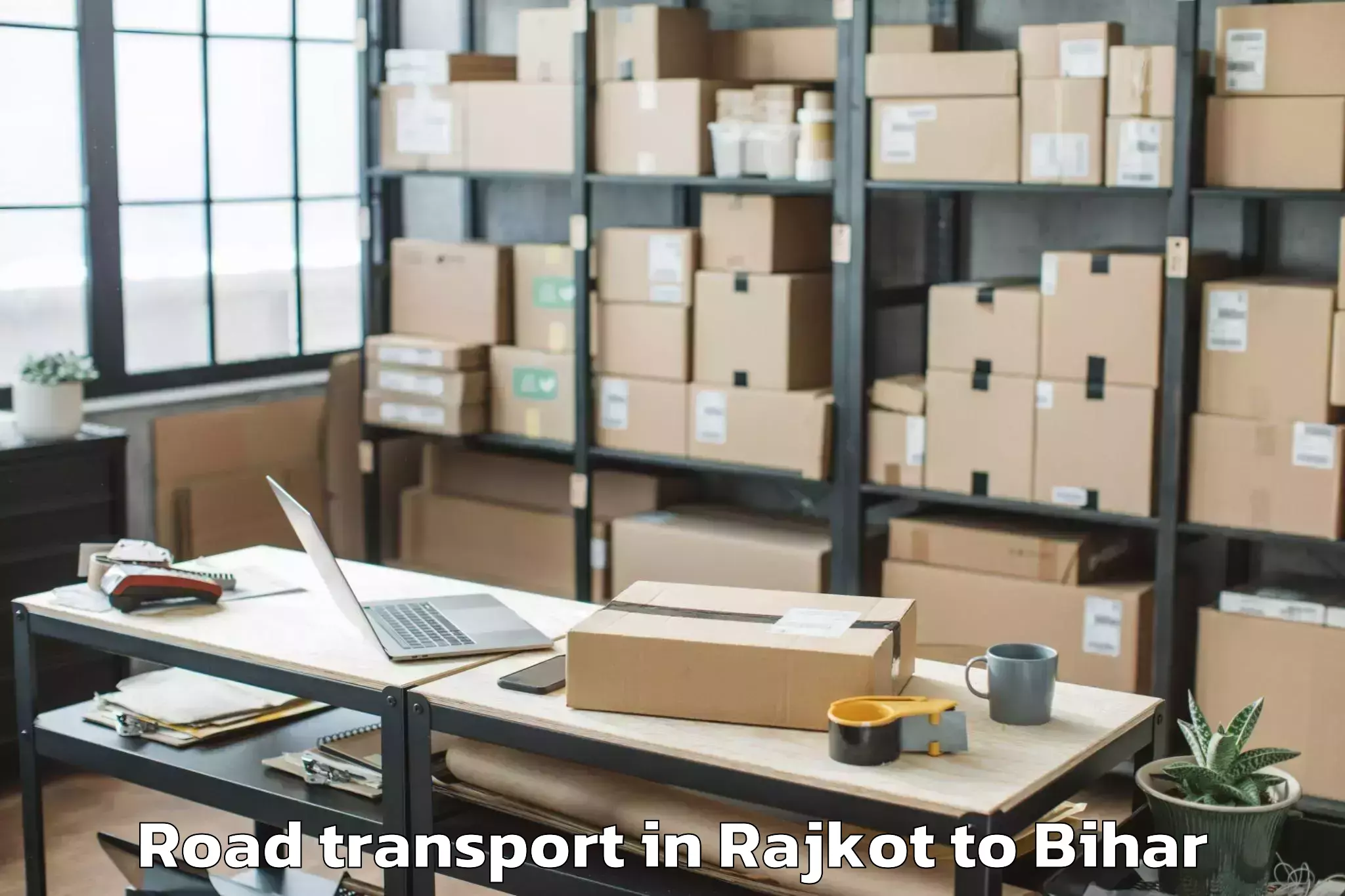 Book Rajkot to Bankey Bazar Road Transport Online